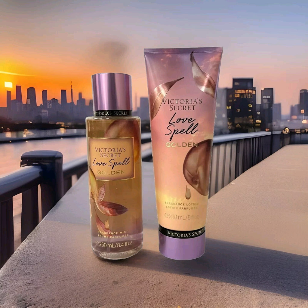 Victoria’s Secret Love Spell Golden Fragrance Mist & Body Lotion Set0