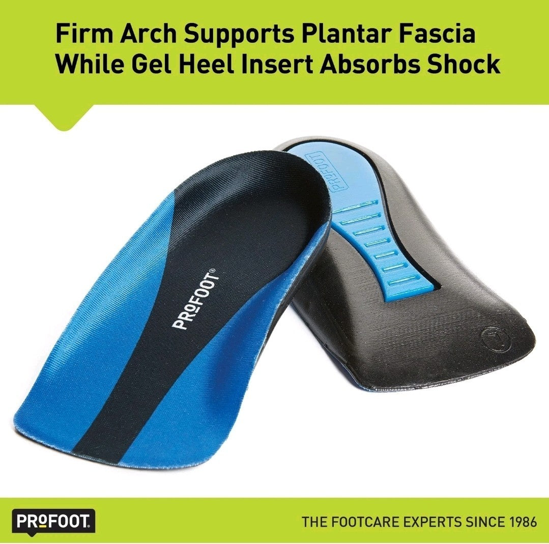 Plantar Fasciitis Orthotic Insoles for Men Sizes 8-13 Gel Shoe Inserts PROFOOT3