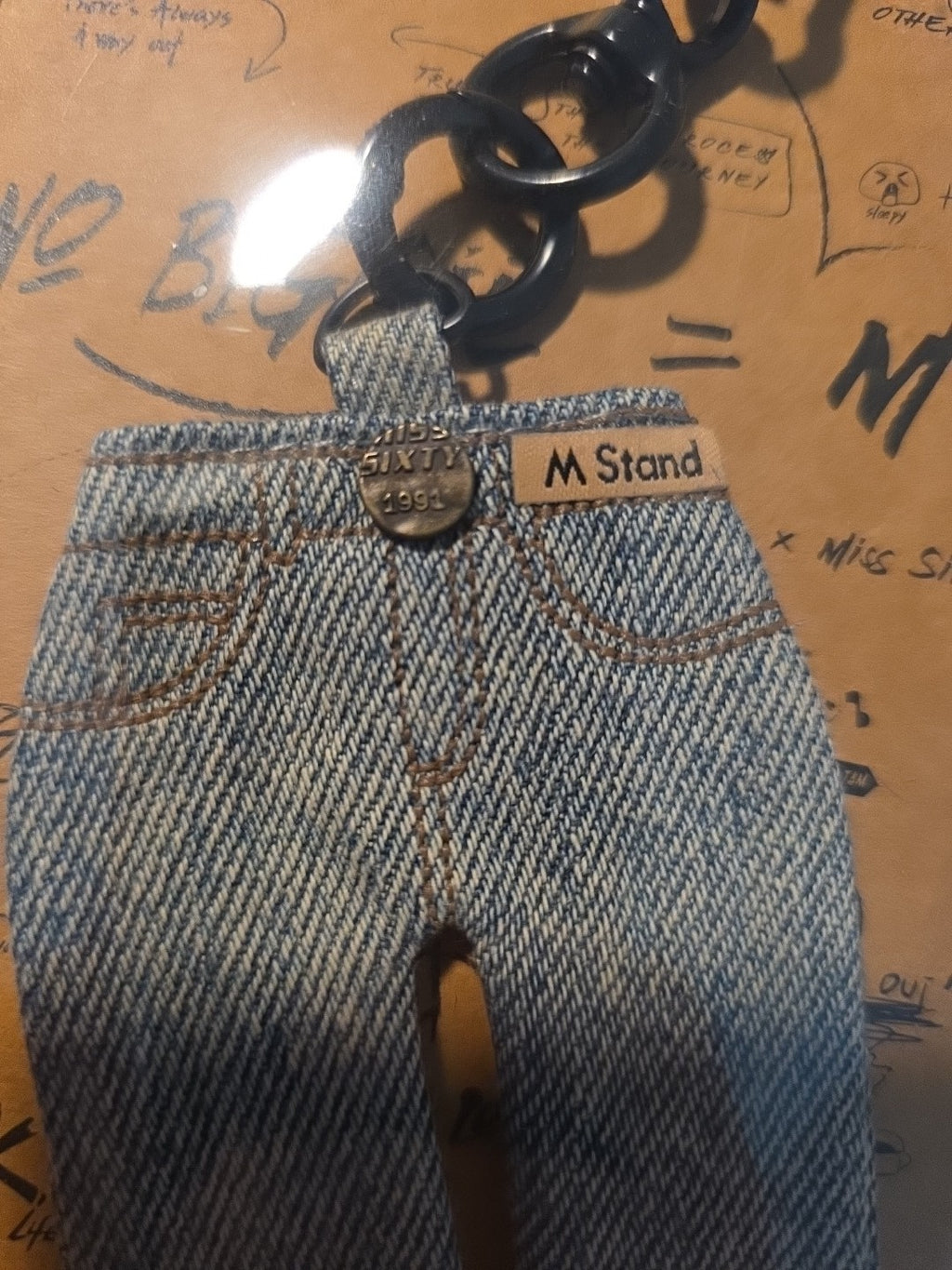 MISS SIXTY X M Stand Denim Pants Keychain   Collaboration- RARE 1