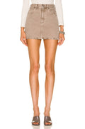 $198 Citizens of Humanity Denim Beatnik Straight Mini Skirt Sz 27 Ponytail COH0