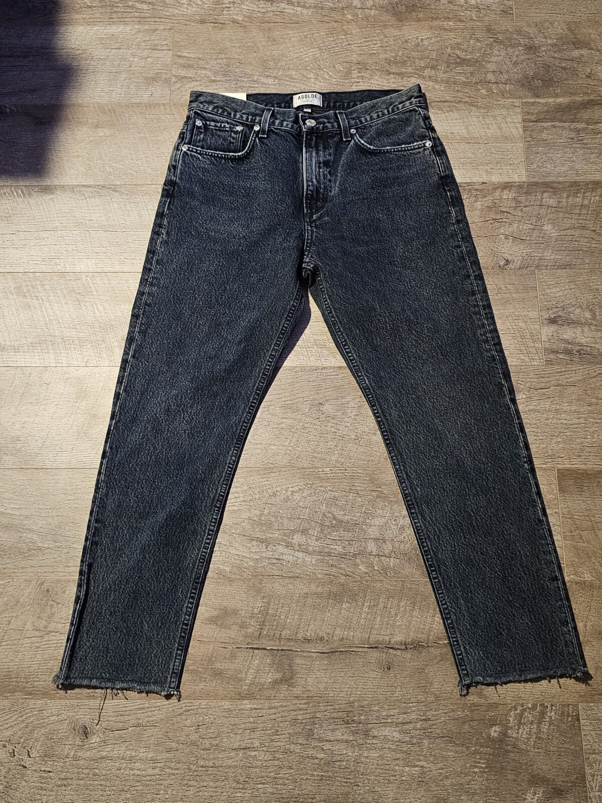 $178 NWT Agolde Men's Cut Off Hero Tapered Jeans in Rebel Size 32 0