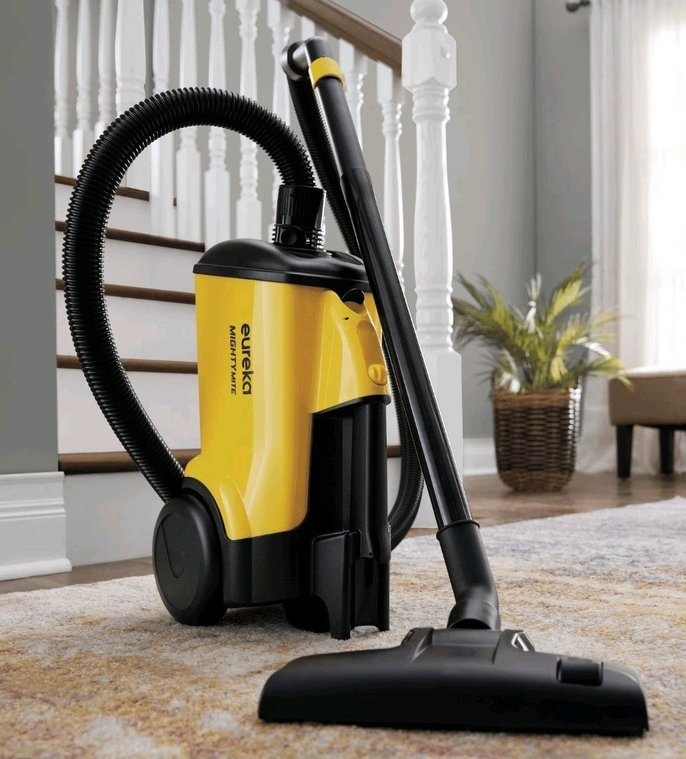 Eureka Mighty Mite Bagged Vacuum Cleaner Lightweight Canister Yellow- Free Ship1