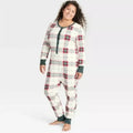 NEW Women's Long Sleeve Union Suit One Piece Pajamas Hearth & Hand Magnolia 2XL0