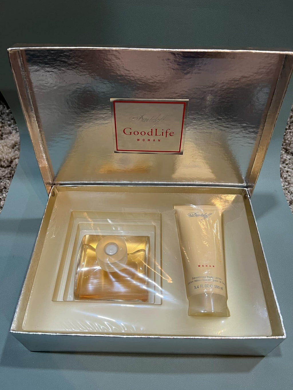 Vintage Davidoff GoodLife Woman Gift Set, Perfume & Lotion NEW Good Life0