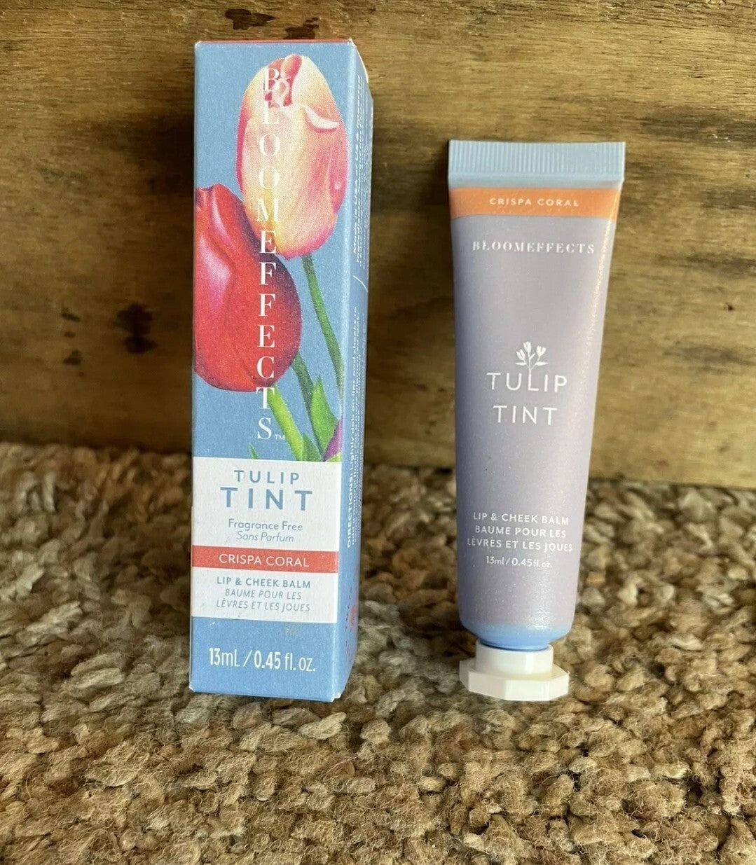 Bloomeffects Tulip Tint Lip & Cheek Balm Crispa Coral NEW IN BOX0