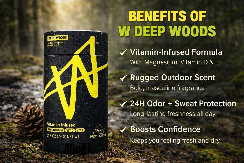 2-Pack  W By Jake Paul Men's Antiperspirant Deodorant  DEEP WOODS  2.6 oz New2