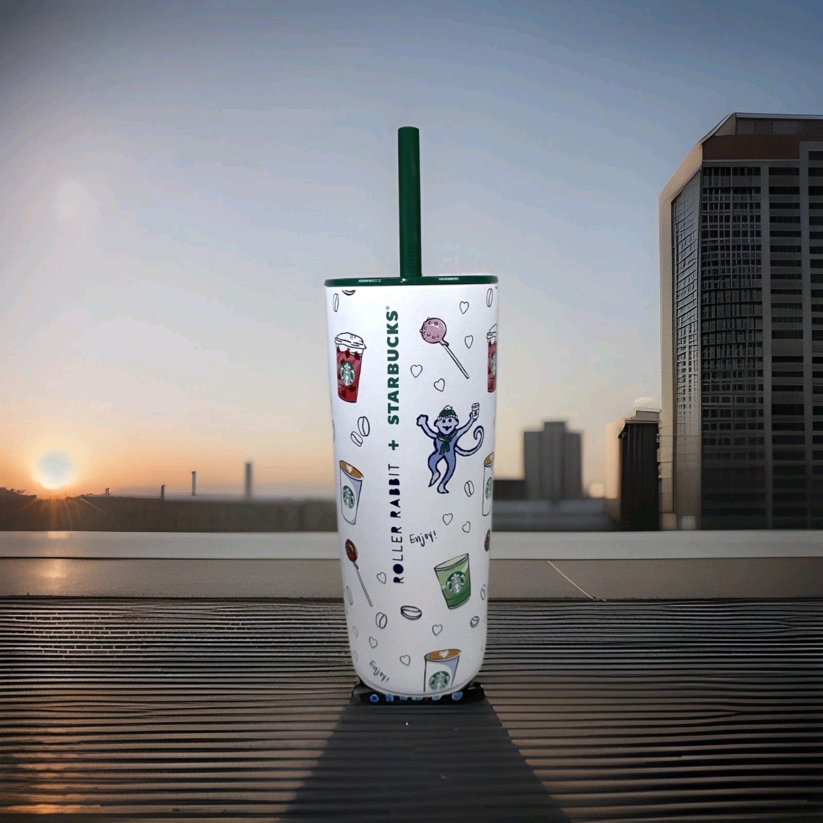Starbucks x Roller Rabbit 2025 Limited Edition Stainless Steel Tumbler Cup New1