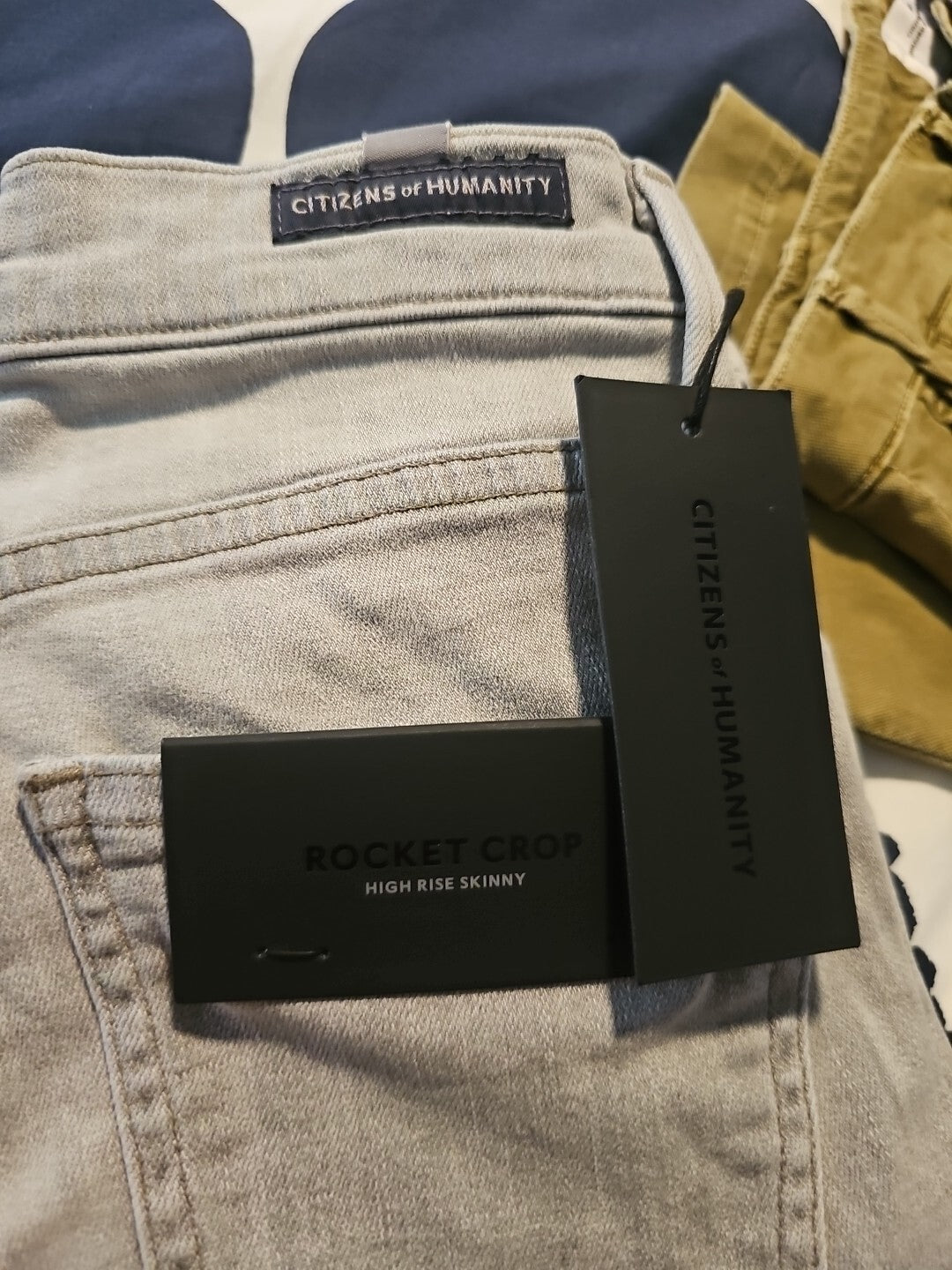 NWT Citizens of Humanity Rocket Crop High Rise Skinny Jeans Sz 23 Sunbaked 1487B2