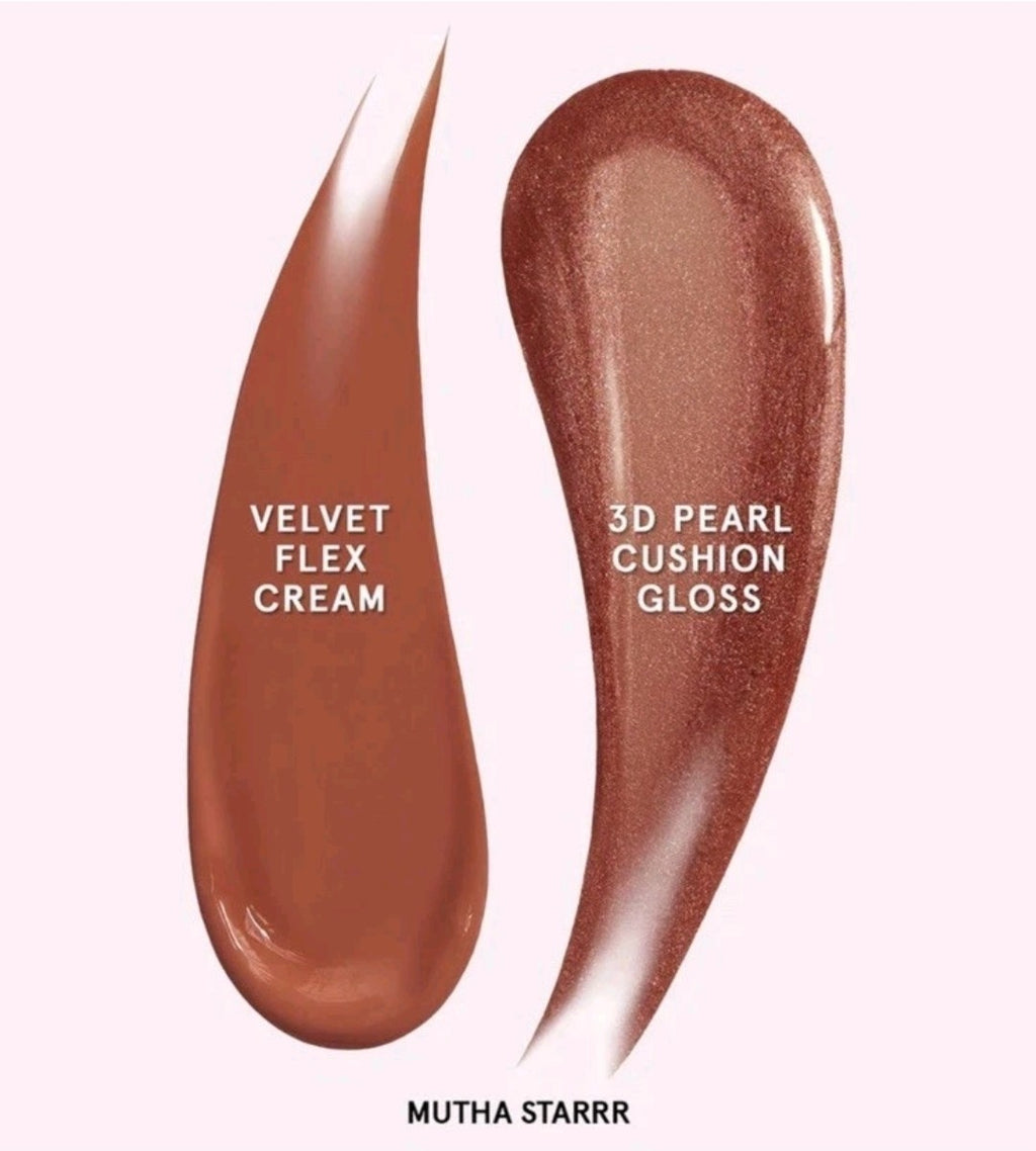 One/Size Lip Snatcher Velvet Flex Cream & Cushion Gloss Lip Duo Mutha Starrr O/S2