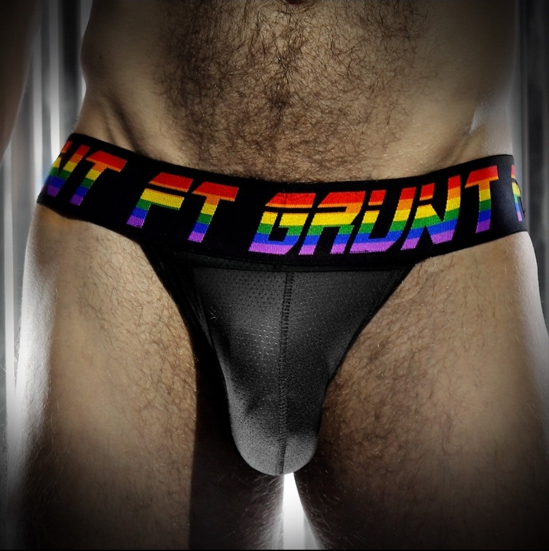 FORT TROFF Grunt Size XL Shadow Athletic Supporter - Multi Color Pride- Jock GAY0