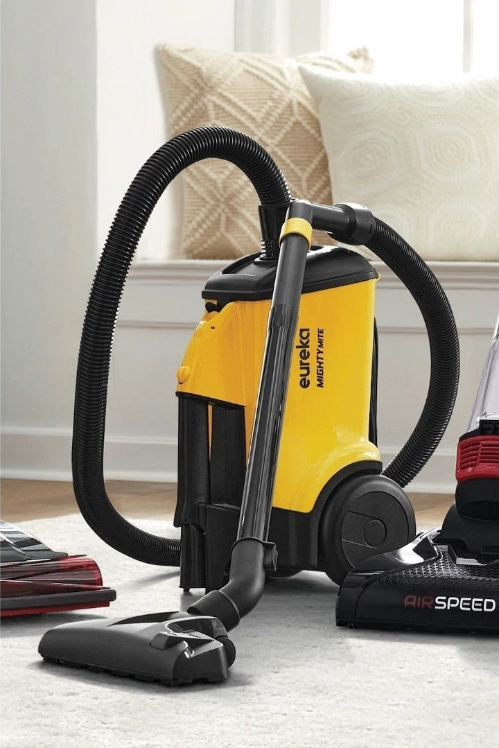 Eureka Mighty Mite Bagged Vacuum Cleaner Lightweight Canister Yellow- Free Ship2