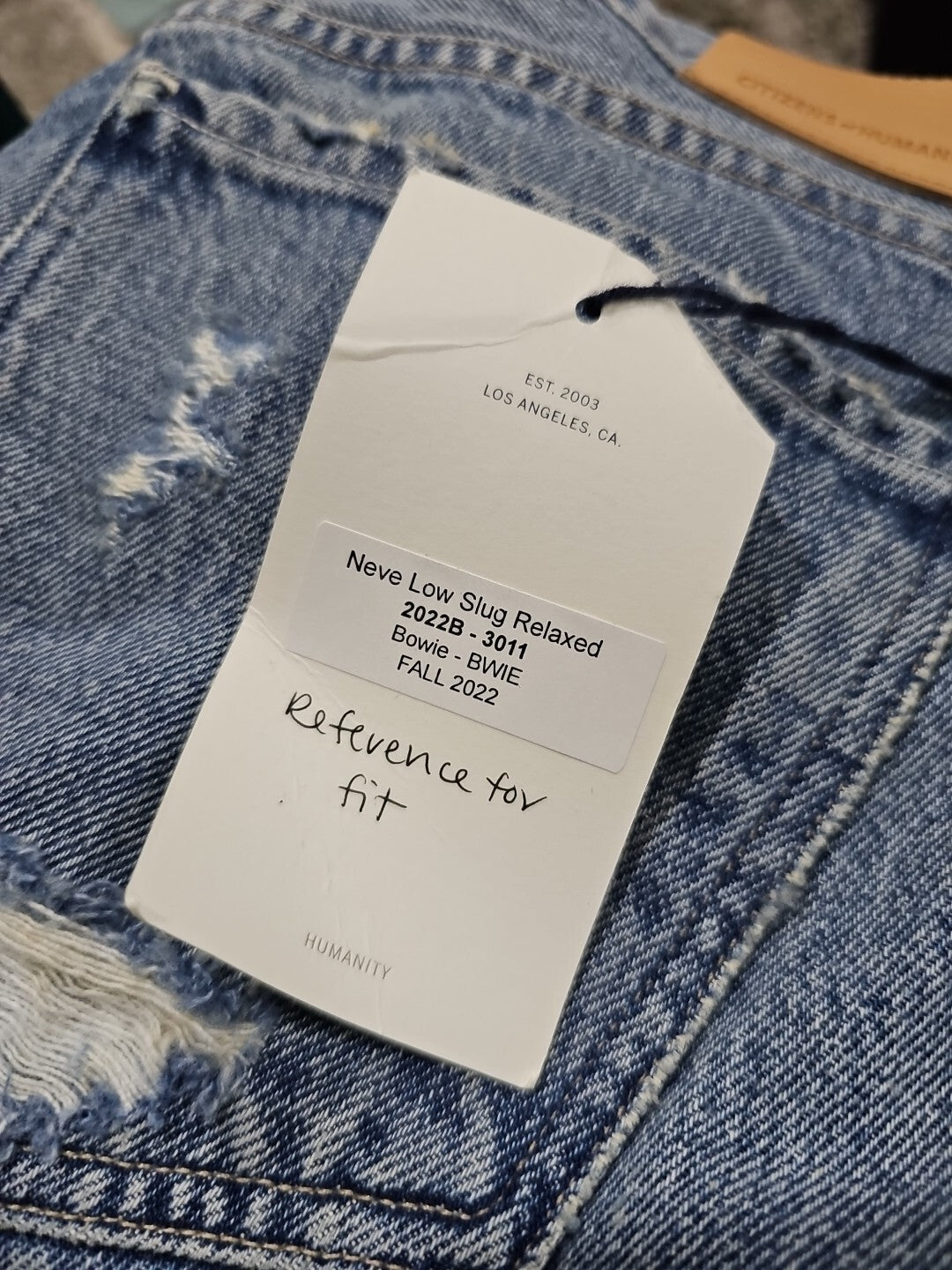 $228 Citizens Of Humanity Neve Low Slug Relaxed Jeans Sz 27 In Bowie COH 4