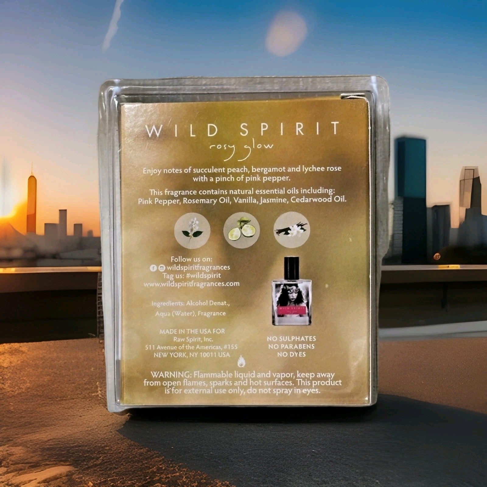 Wild Spirit ~ Rosy Glow ~ EDP Perfume ~ 30mL (1 oz) ~ Juicy Floral Scent ~ NIB!1