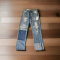 Citizens of Humanity Anais Patched Jeans High Rise Straight Distress Sz 27 4 COH0