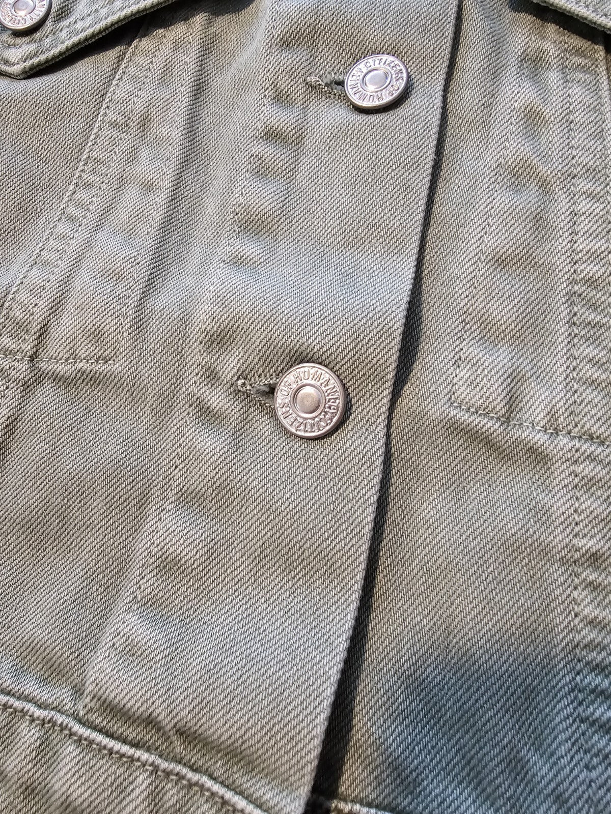 $298 Citizens of Humanity Women's Sorentti Cropped Denim Jacket Small1