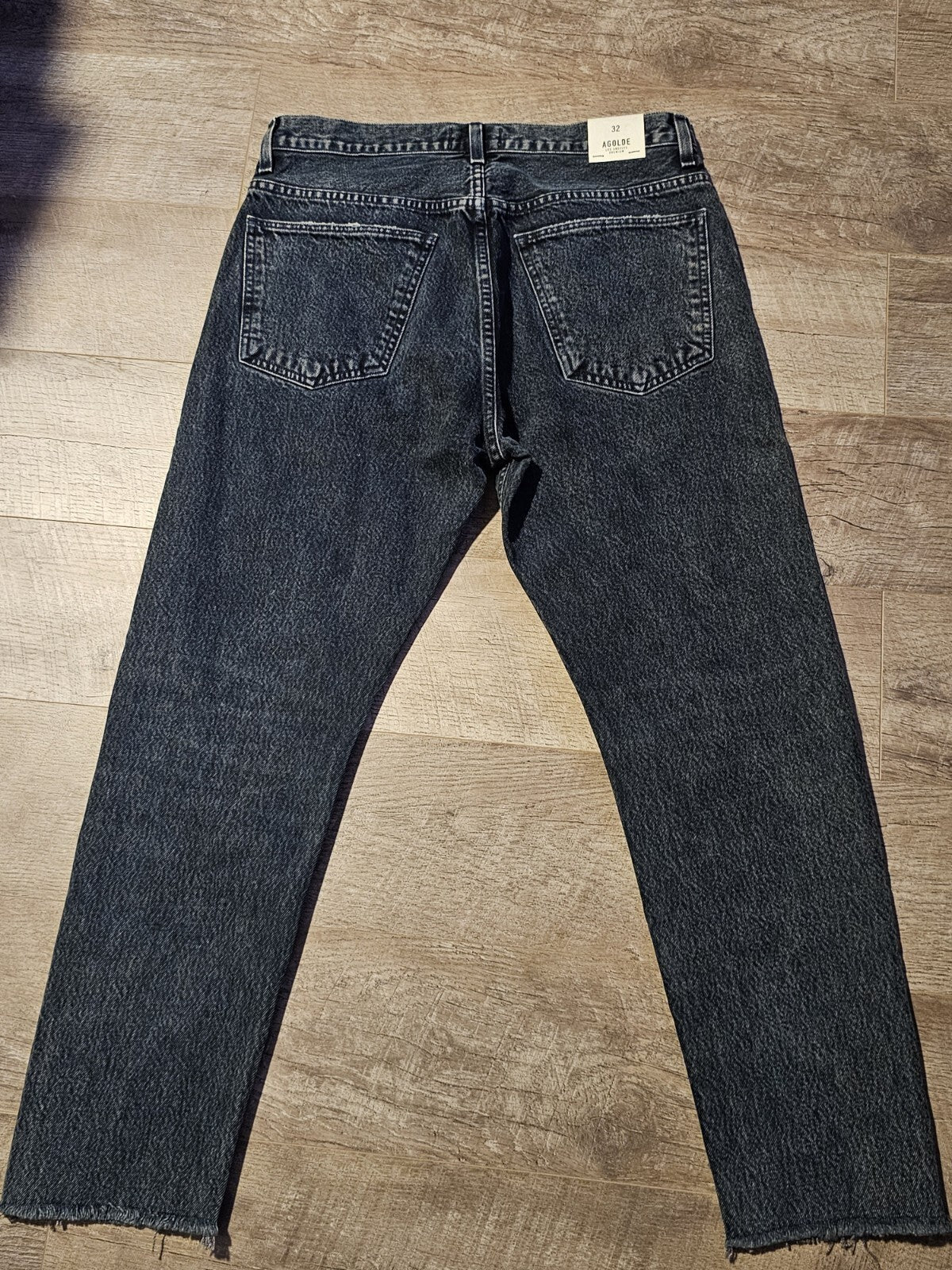 $178 NWT Agolde Men's Cut Off Hero Tapered Jeans in Rebel Size 32 1
