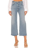 CITIZENS OF HUMANITY Sacha Cropped Wide Leg Jeans in Semi Topic 27 NWOT Sample0