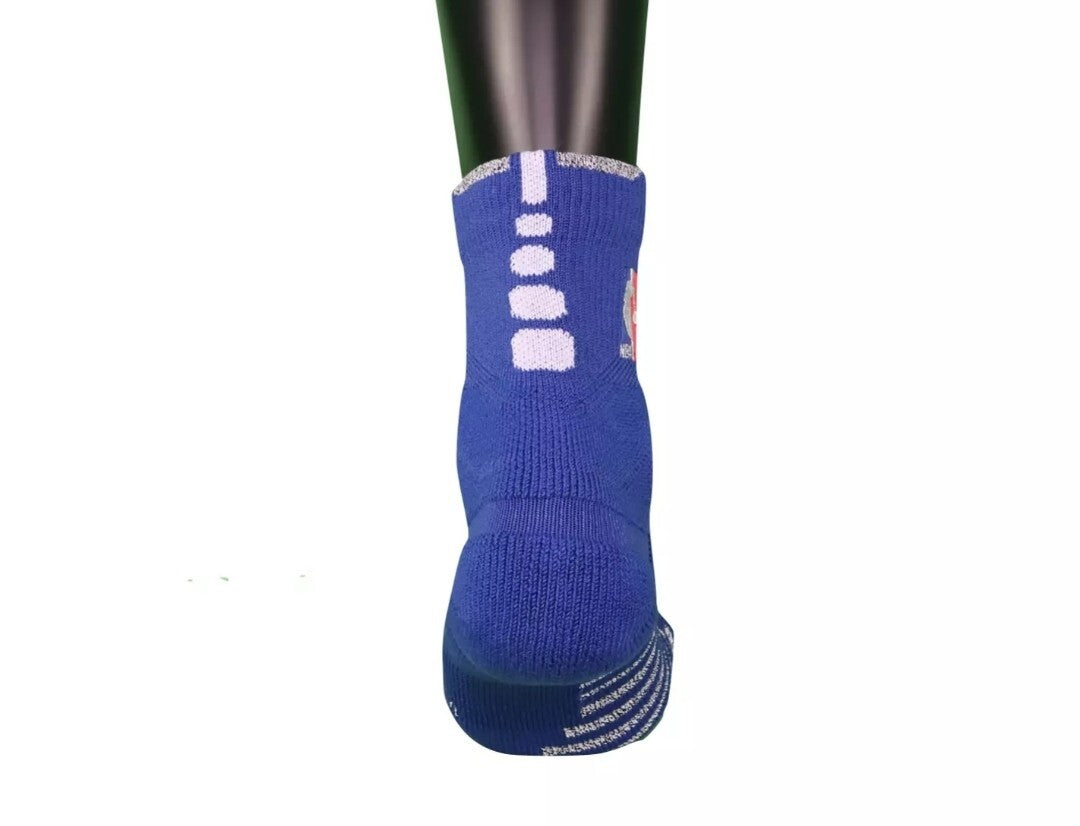 Nike XL NBA Authentics Team Issued Detroit Pistons Ankle Socks Blue PSX 822-4952
