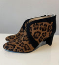 LifeStride Soft System Glamour Leopard Heel Ankle Boot Size 6 Women's New 0