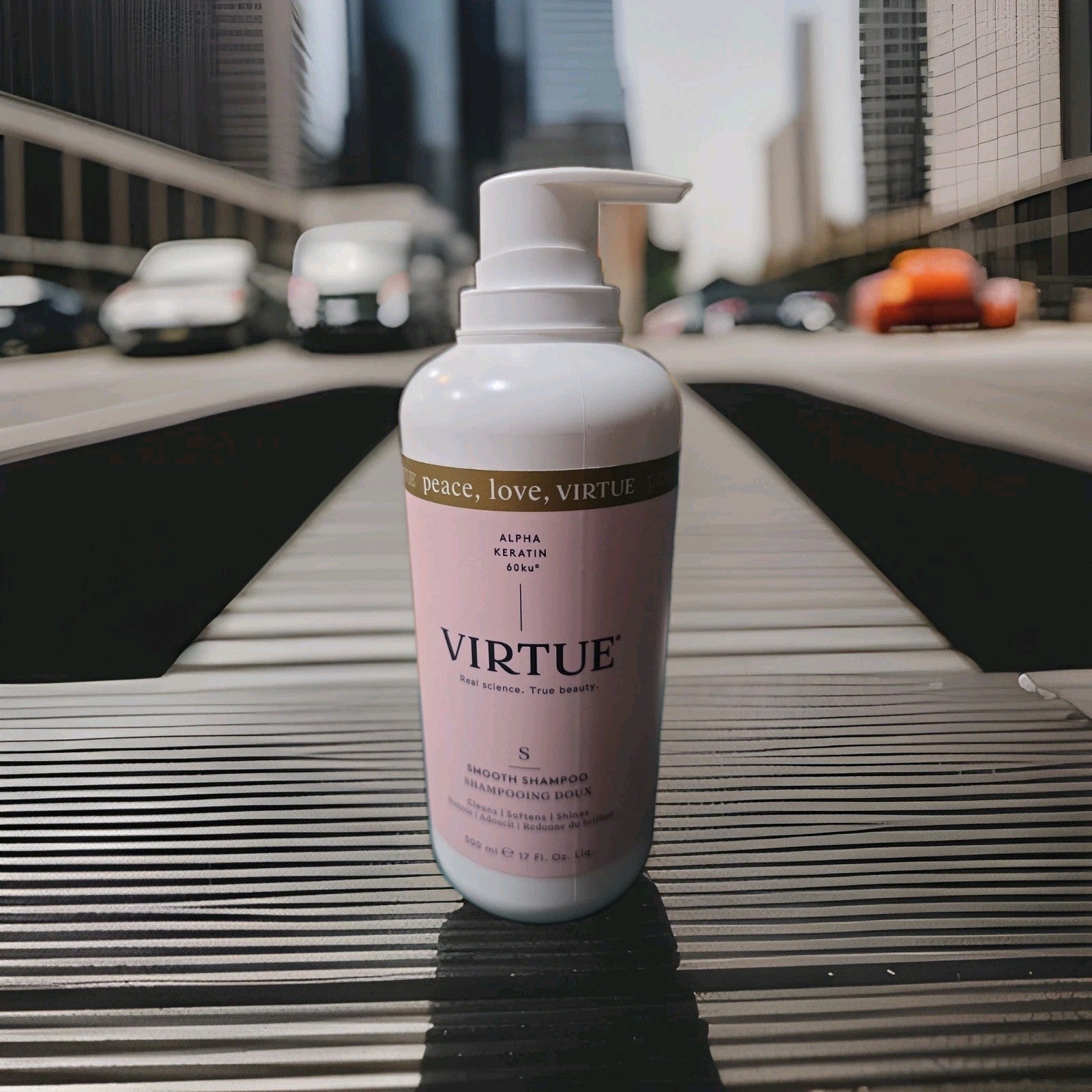 New Virtue Smooth Shampoo Cleans Softens And Shines 17oz / 500ml0
