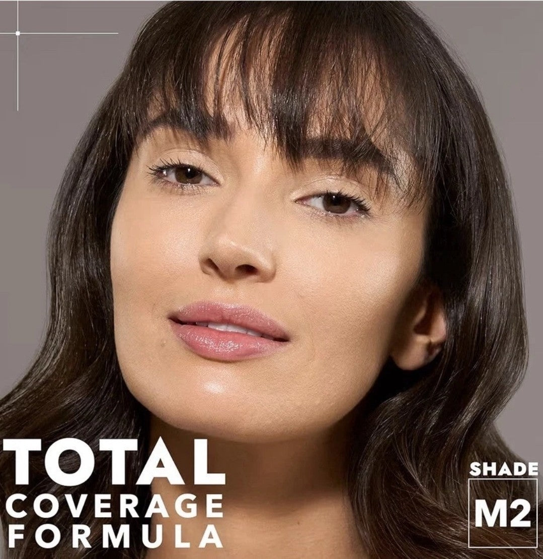 Lot Of 2 COVER FX Total Cover Cream Foundation M2 Full Coverage Matte  0.5 oz3
