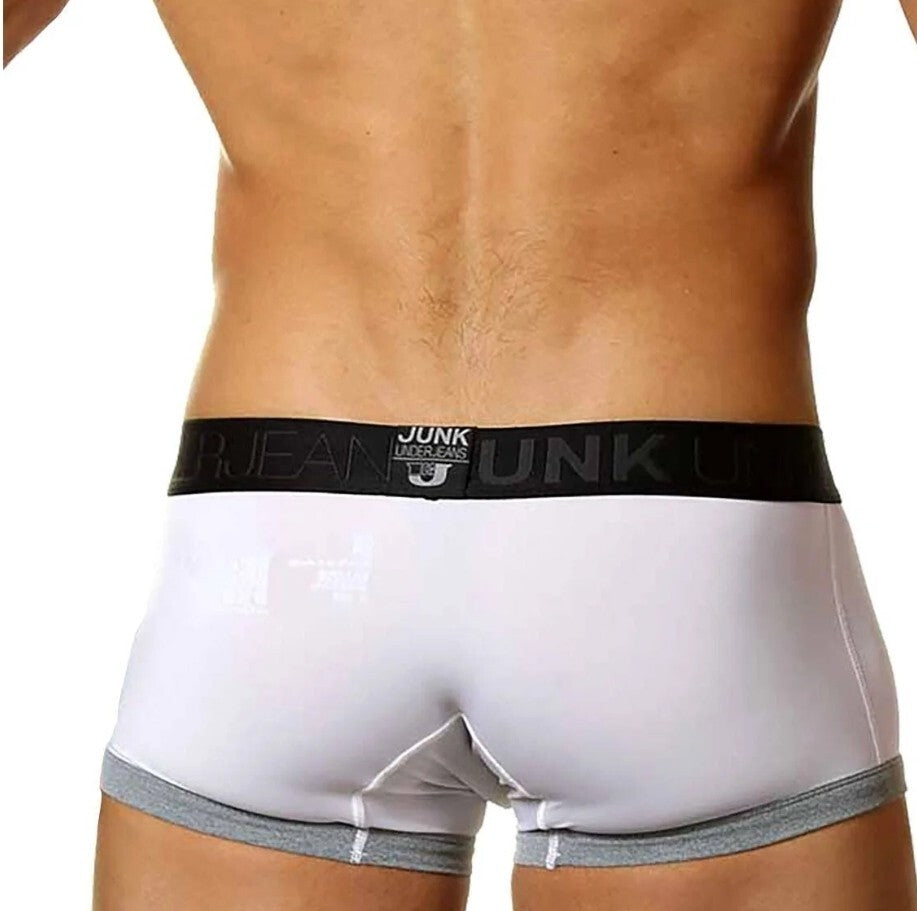 NWT JUNK UNDER JEANS Shadow Trunk White 4XL Underjeans 4XLarge Boxer Breif 1