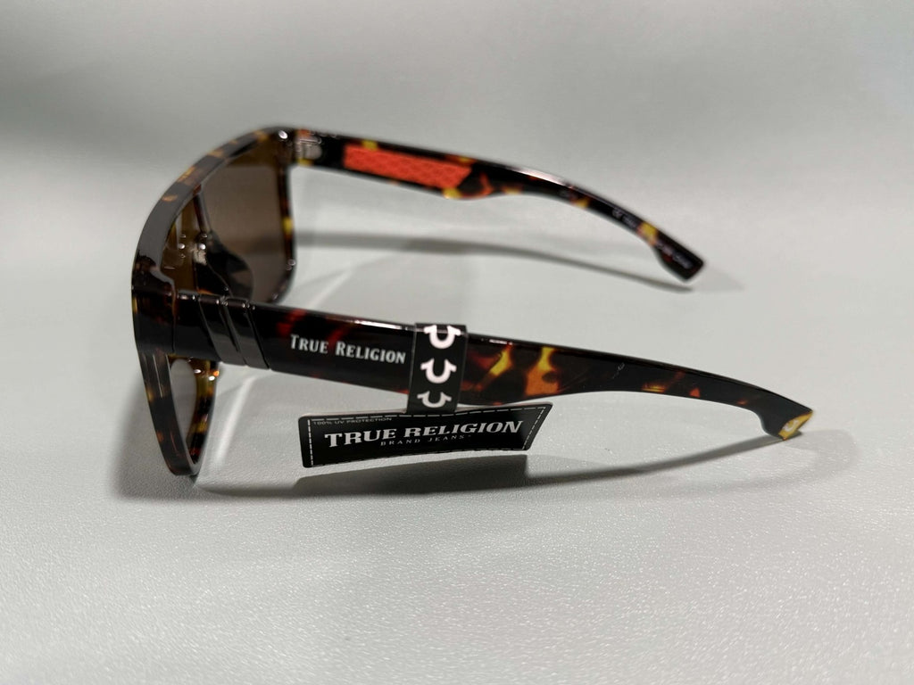 New Original TRUE RELIGION Square Sunglasses Brown TR TRM17992