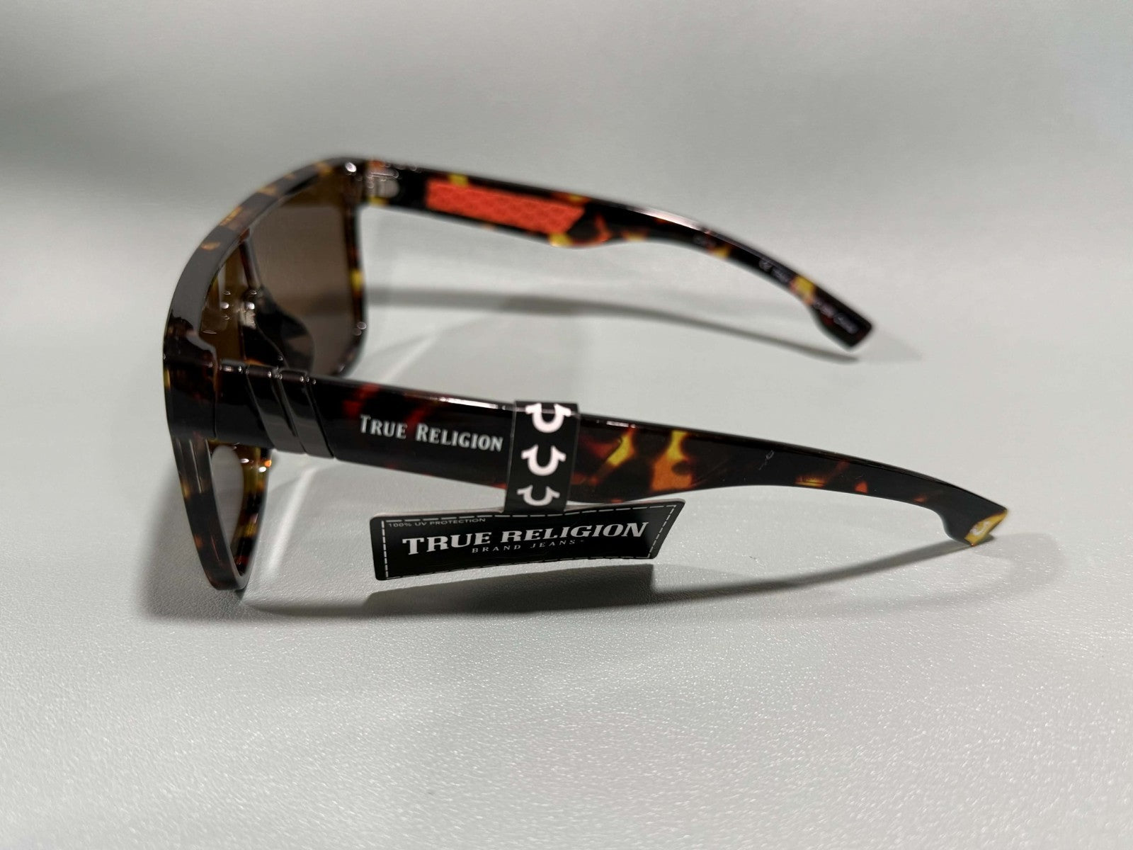New Original TRUE RELIGION Square Sunglasses Brown TR TRM17992
