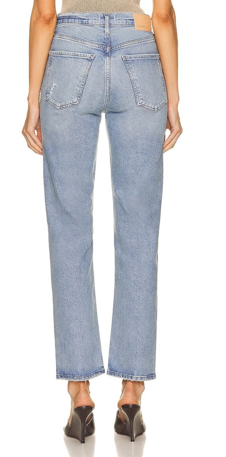 $228 Citizens of Humanity Daphne High Rise Stovepipe Jeans In BYTHE Sz 27 NWT 2