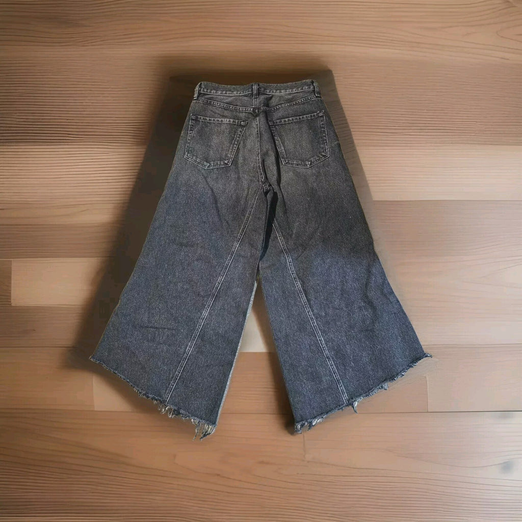 NWOT Citizens of Humanity Tessa High-Rise Culotte Jeans Washed Blk Sz 271
