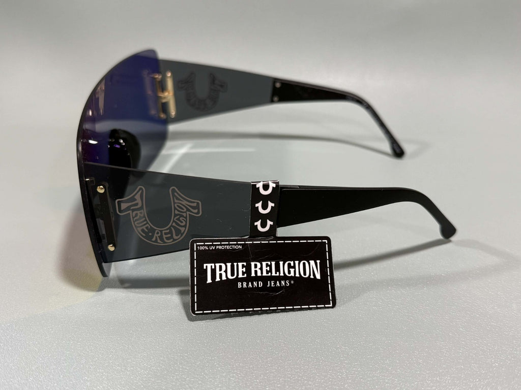 New Original TRUE RELIGION Square Sunglasses Mirrored Red TRM1870X1