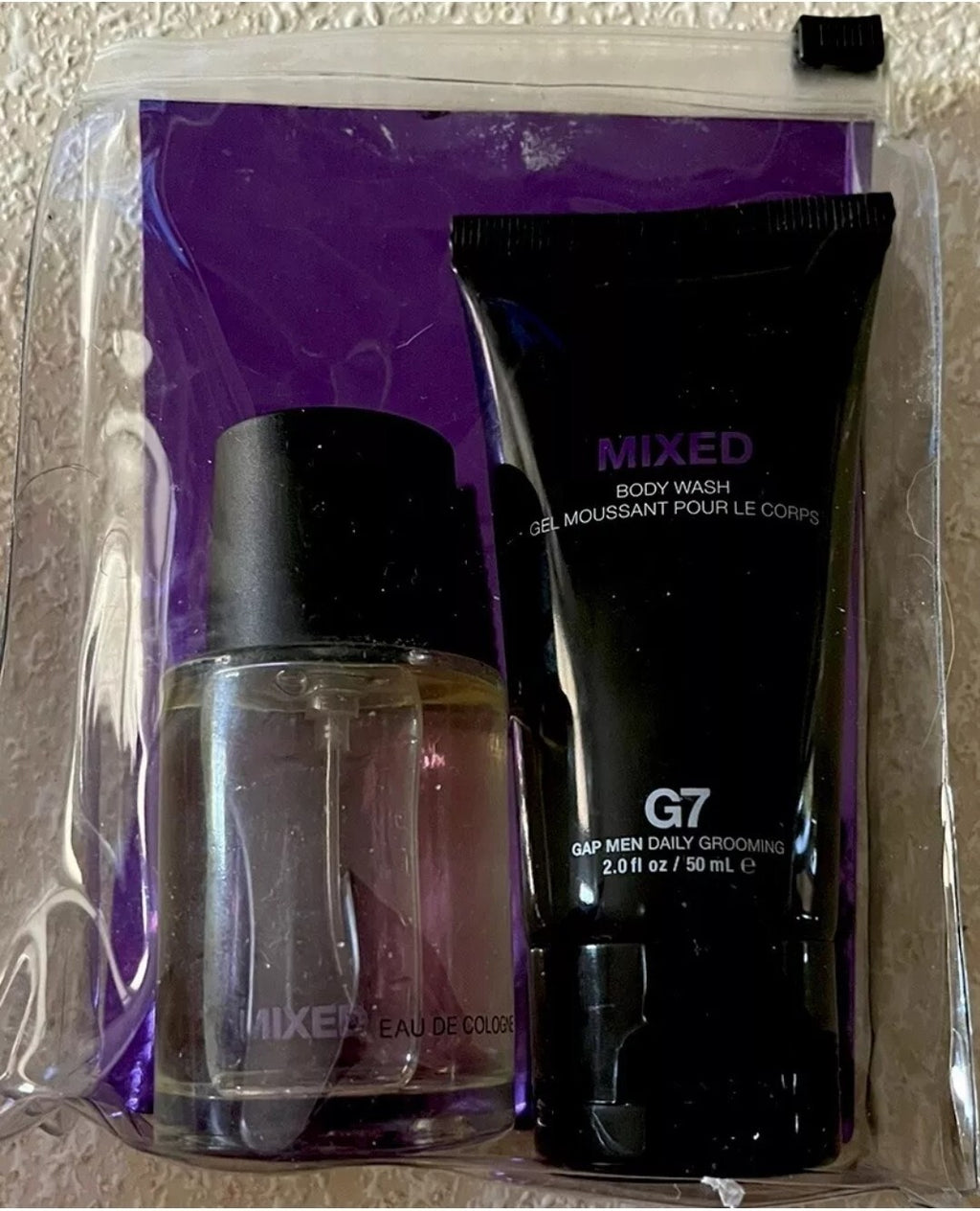 New Gap Men Mixed Eau de Cologne 1 oz G7 Daily Grooming Body Wash 2oz Gift Set2