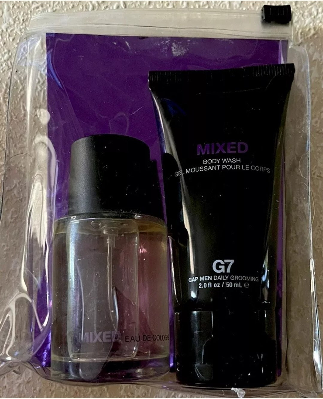 New Gap Men Mixed Eau de Cologne 1 oz G7 Daily Grooming Body Wash 2oz Gift Set2
