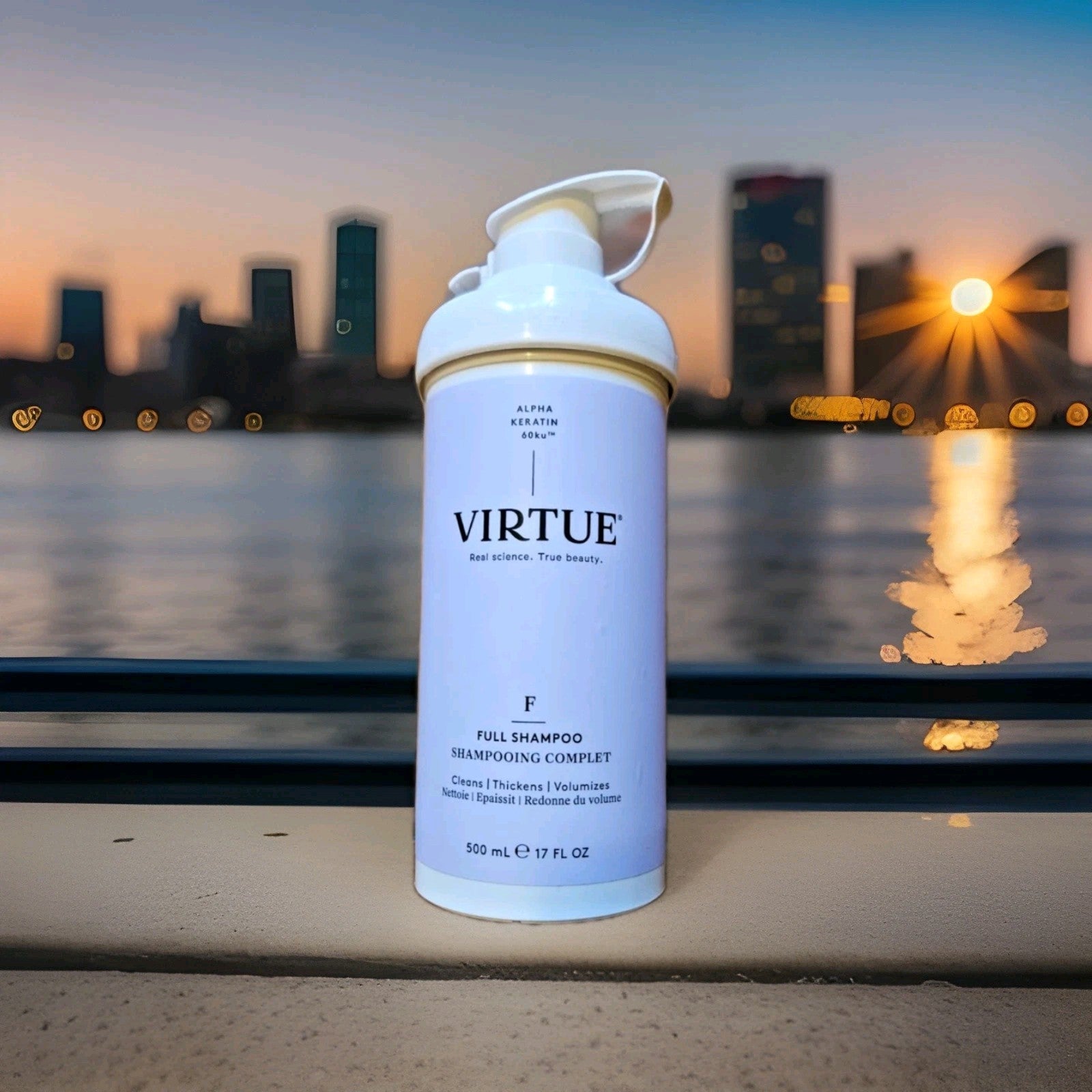 Virtue Full Shampoo 17oz Volumizing Thickening Hair Care Alpha Keratin 500 Ml0