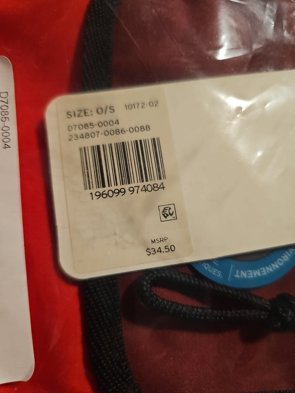 New Levi's Utility Lanyard Bag Red Adjustable Elastic Strap NWT Levis 2