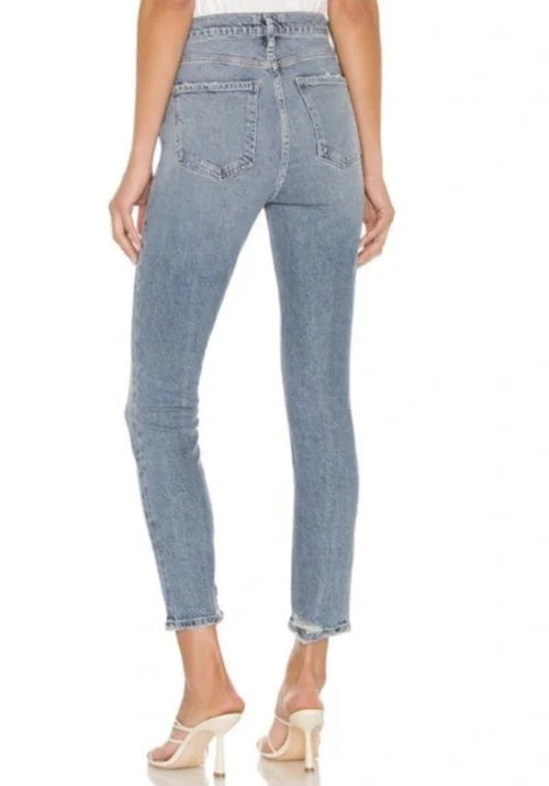 $168 NWT AGOLDE Nico High Rise Slim Fit Jeans Sz 23 Chronicle A093E-30021