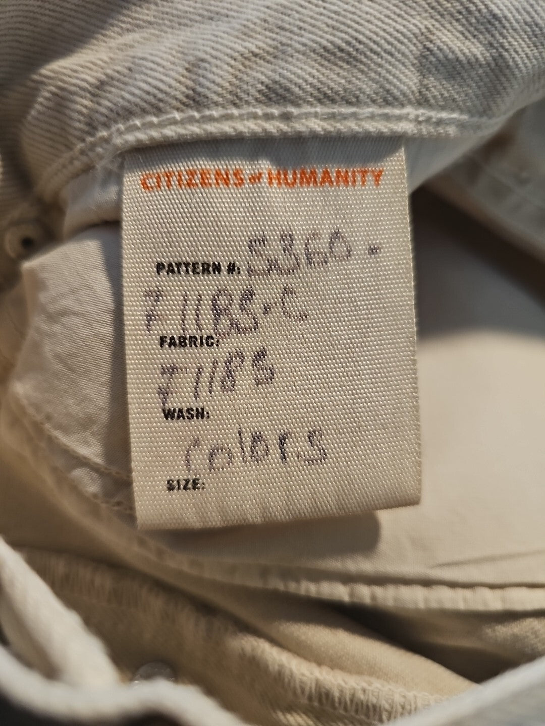 NWOT Citizens of Humanity Annabelle Exposed Fly Cutoff Shorts Sz 27 Tan Colors4