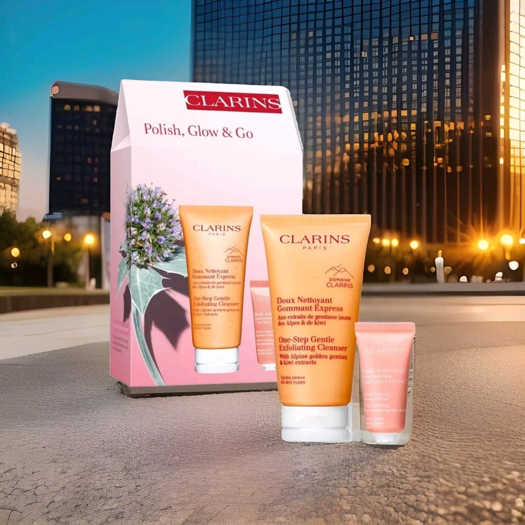 Clarins Polish,  Glow & Go Gift Set Cleanser & Day Cream - MINI SET 2