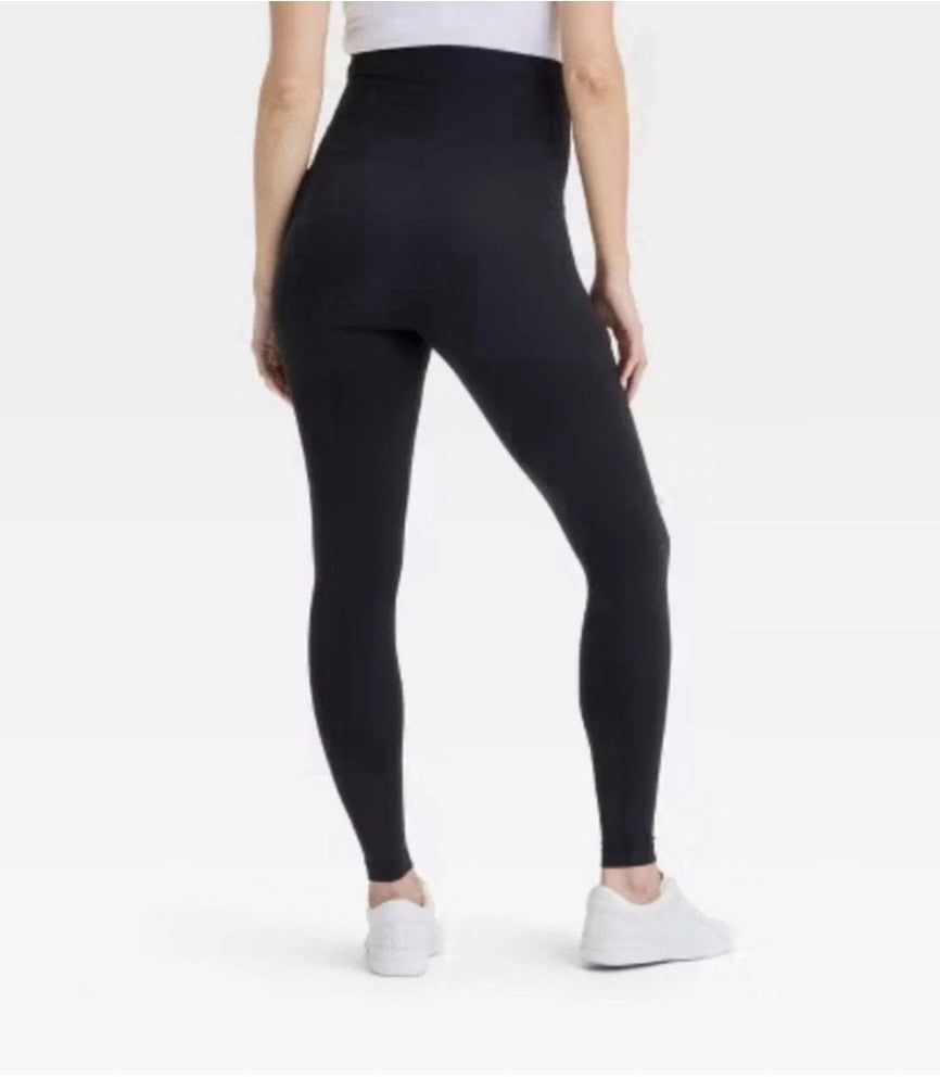Ingrid & Isabel Postpartum Active Legging Women’s Black High Rise Maternity M3