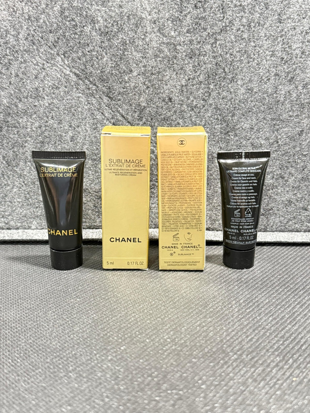 2 x Chanel Sublimage L'EXTRAIT DE CREME Ultimate Repair Cream 5ml / 0.17oz each1