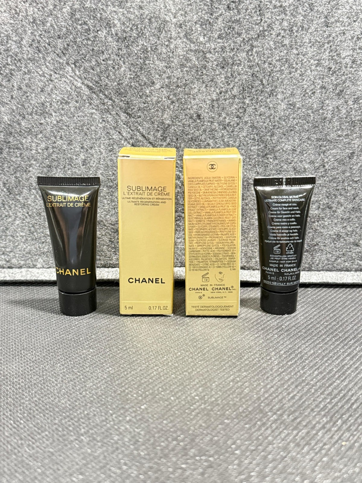 2 x Chanel Sublimage L'EXTRAIT DE CREME Ultimate Repair Cream 5ml / 0.17oz each1