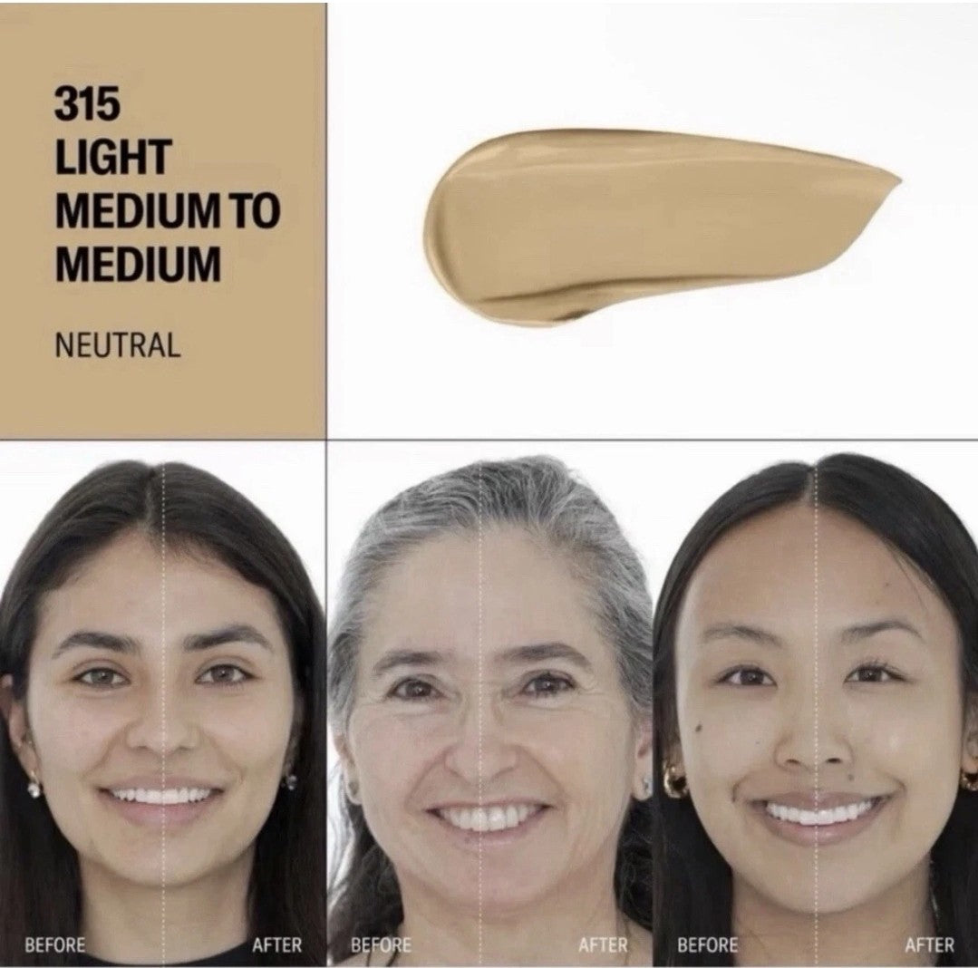 Youthforia Date Night Skin Tint Serum Foundation - 315 LIGHT MEDIUM Neutral NIB1