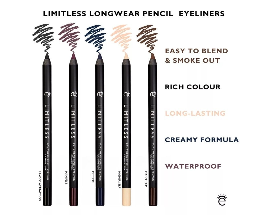 Eyeko Limitless Waterproof Eyeliner Pencil 0.04oz Black Law Of Attraction 4