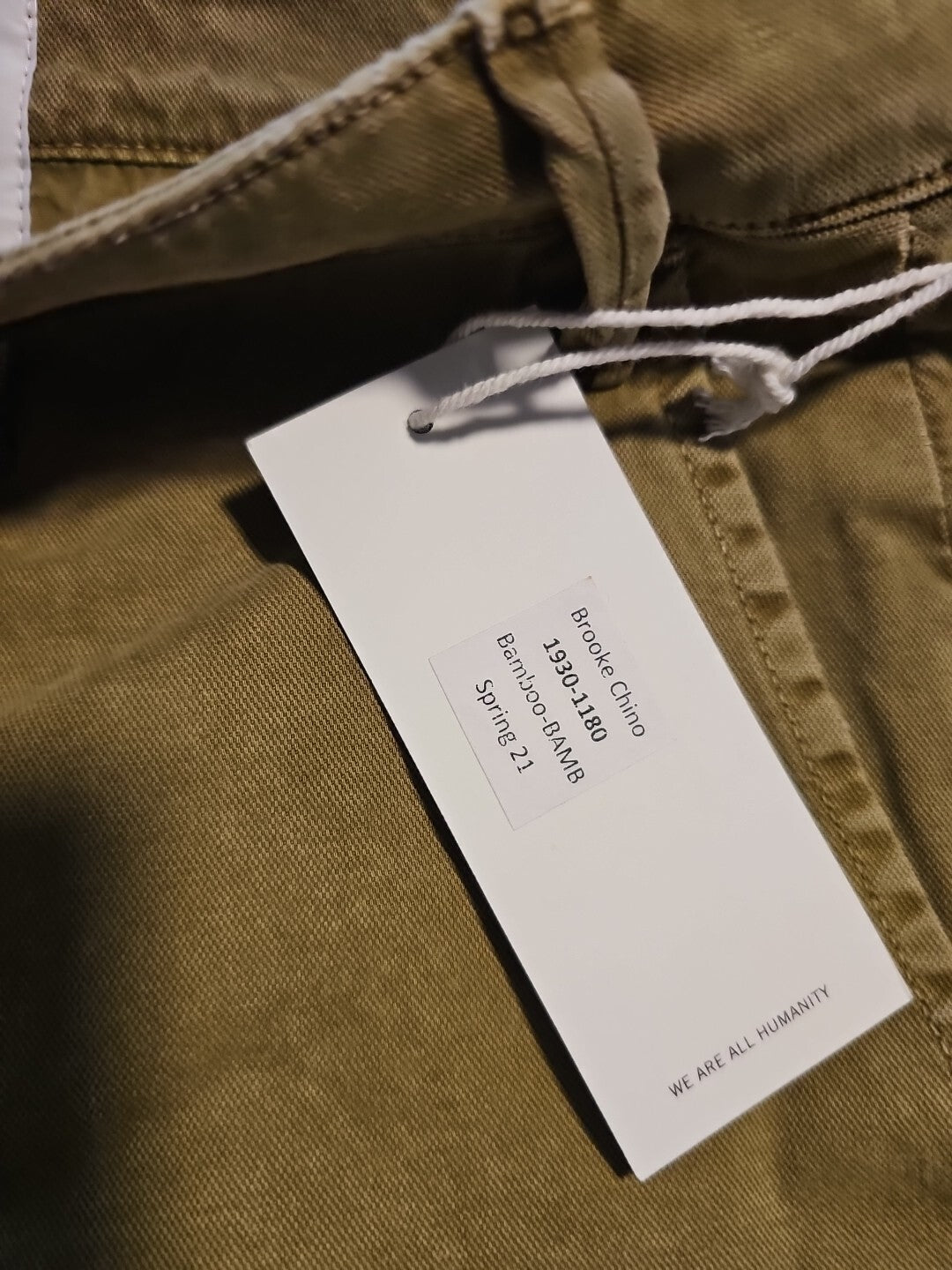 NEW CITIZENS OF HUMANITY Brooke Chino Sz 27 Pant Bamboo 1930-1180 Green 5