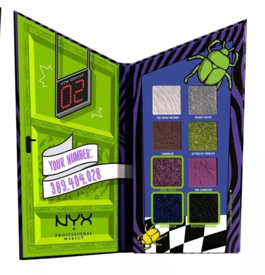 NYX BEETLEJUICE COLOR FOR THE RECENTLY DECEASED 8-PAN COLOR PALETTE New Sealed0