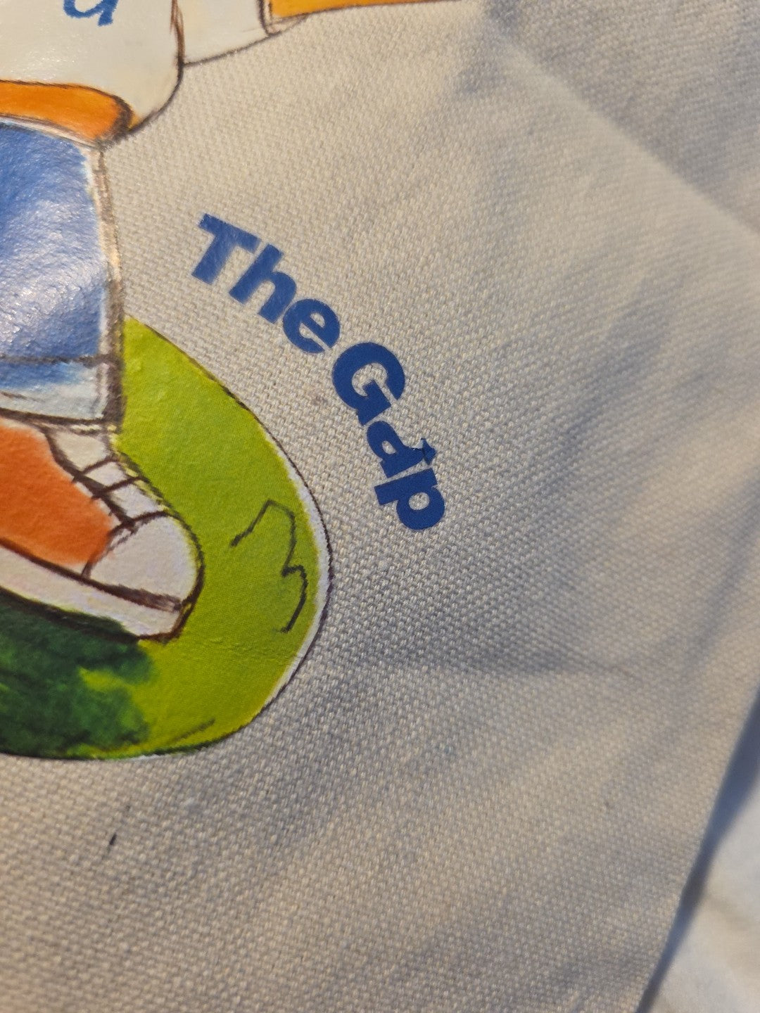Rare! Gap Logo Tote Bag Be A Kid - NOT RELEASED IN US - CANVAS BE A KID NWT 5