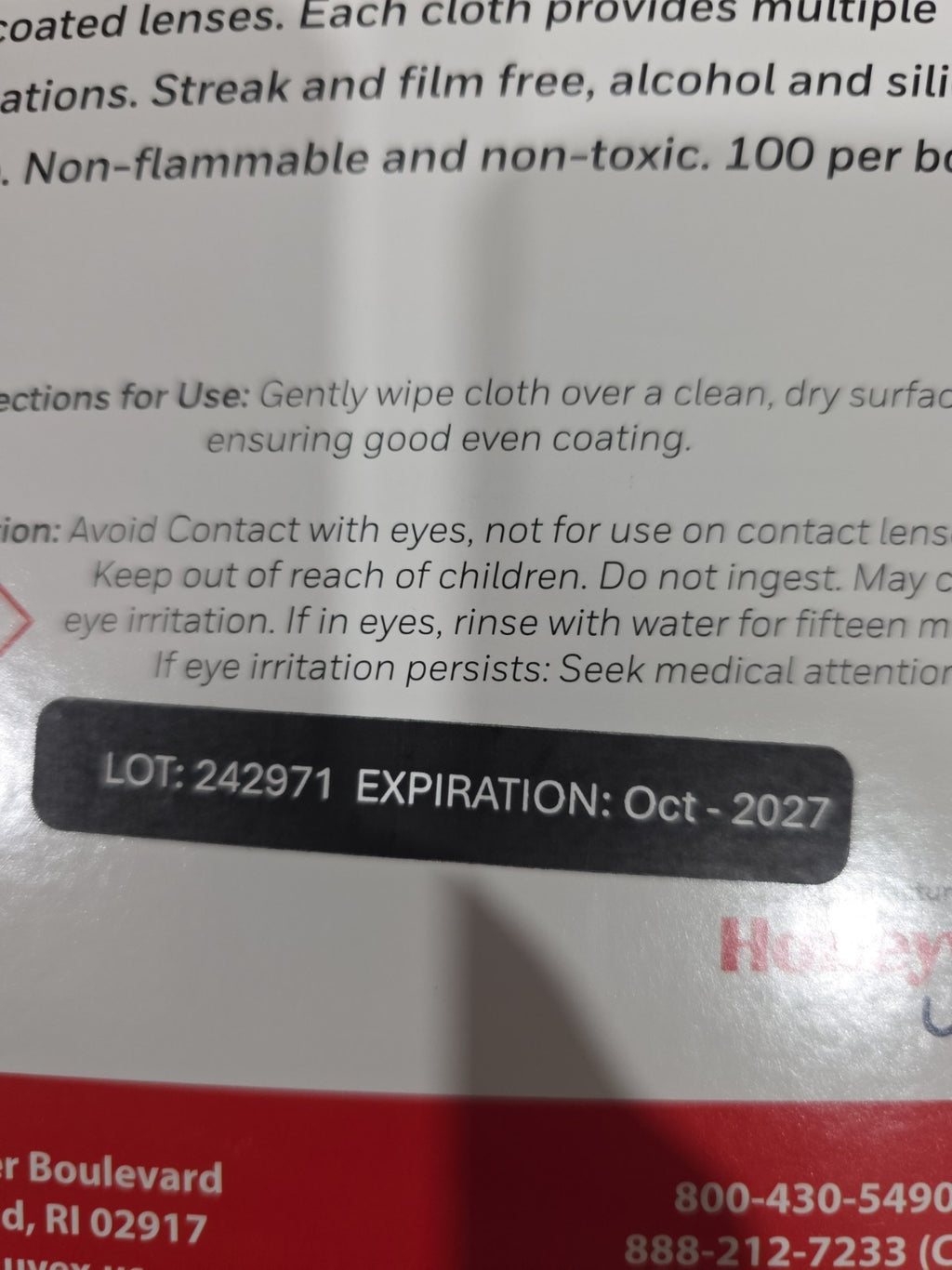 Uvex By Honeywell Anti Fog Cleaning Wipes Individually Wrapped 100 Pack2