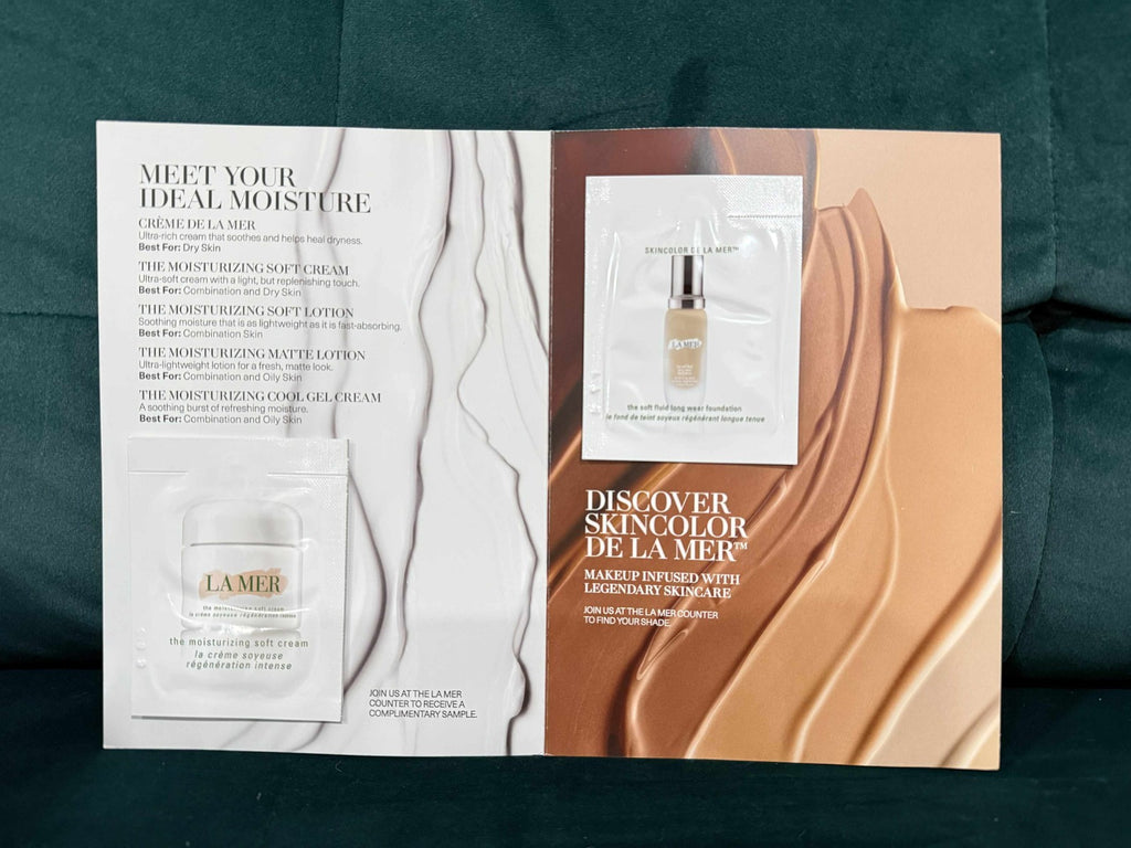 Lot of 6 La Mer Moisturizing Soft Cream & 6 Skincolor De La Mer 1.5ml Samples 1