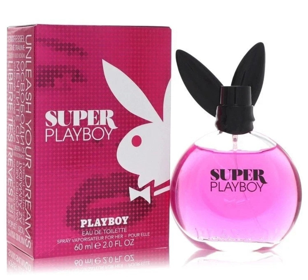 Super Playboy by Coty Eau De Toilette Spray 2 oz Women New in Damaged Test BOX 1