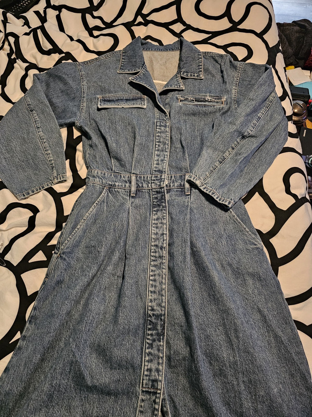 $348 Citizens of Humanity Women's Blue Denim Gema Dress Sz 4 - SAMPLE 2